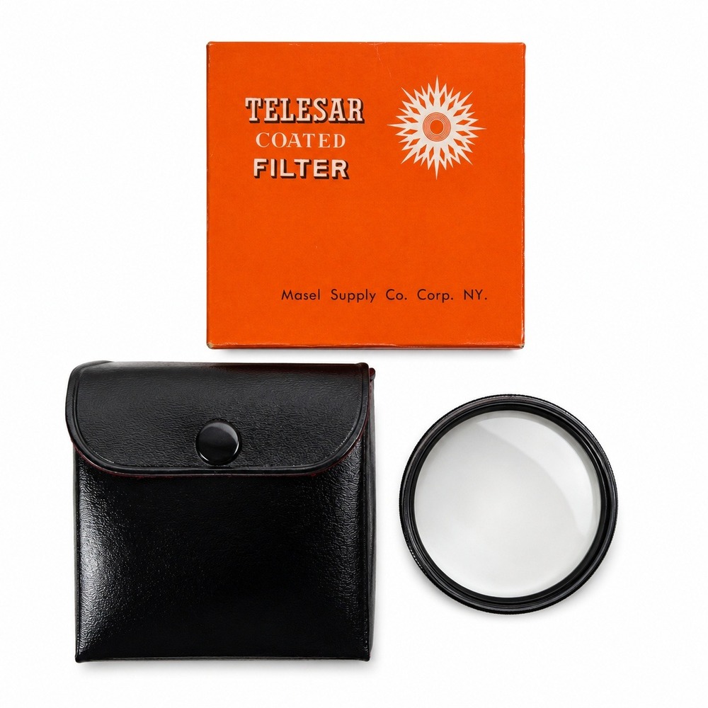 Telesar 62mm Trick Photo Filter 6 Section Coated Glass Vintage Japan Case Box